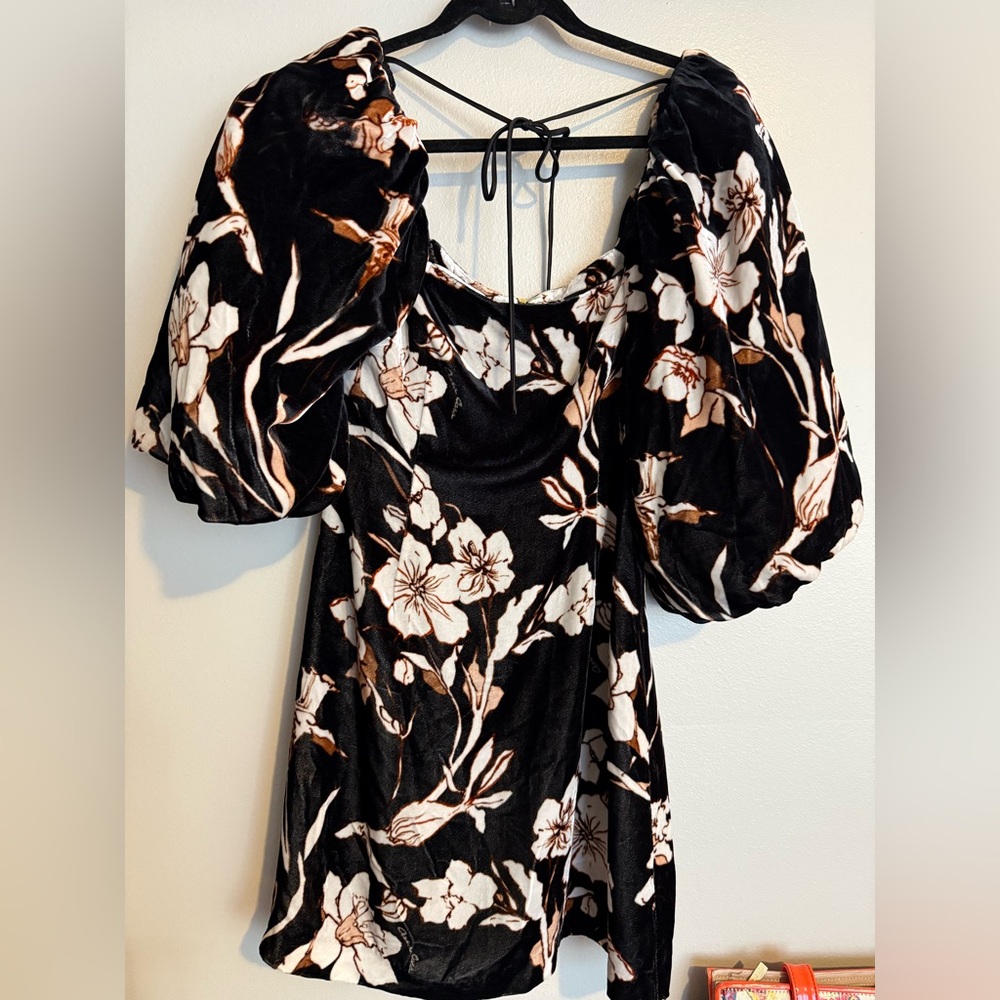 Cara Cara Black and Brown Patterned Dress